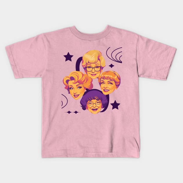 Ancient Girl Gang Kids T-Shirt by NONGENGZ